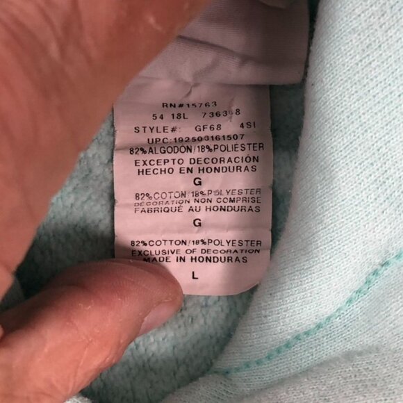 Champion Unisex Reverse Weave Hoodie Sweatshirt Large Pullover Casual Pocket Gre - Picture 6 of 9